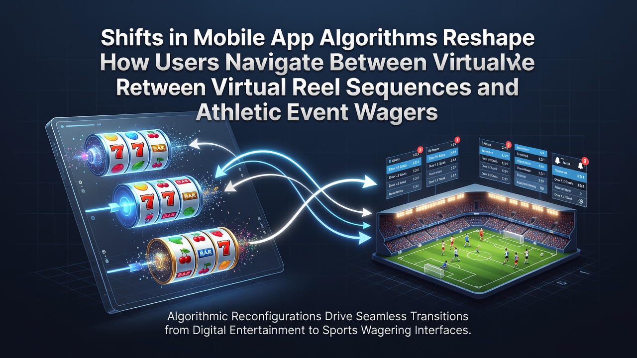 Mobile app interface showing seamless navigation between slot games and sports betting sections